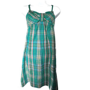 XHILARATION Plaid Bow Front Dress